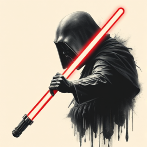 Horror Realism Lightsaber Tattoo