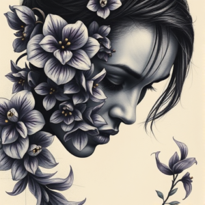 Horror Realism Lilac Tattoo