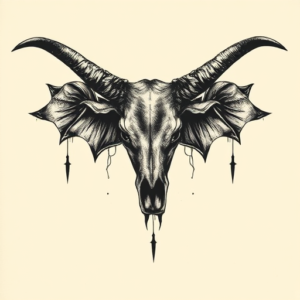 Horror Realism Longhorn Tattoo
