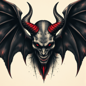 Horror Realism Lucifer Tattoo