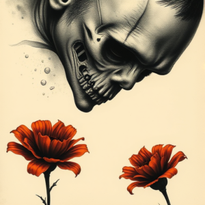 Horror Realism Marigold Tattoo