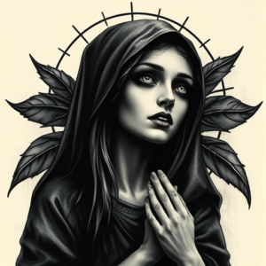 Horror Realism Mary Tattoo