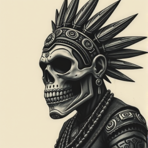 Horror Realism Mictlantecuhtli Tattoo