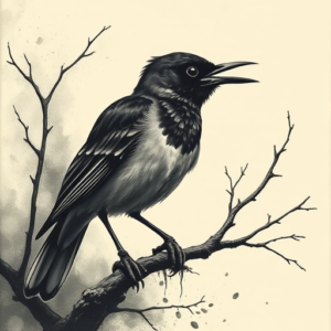 Horror Realism Mockingbird Tattoo