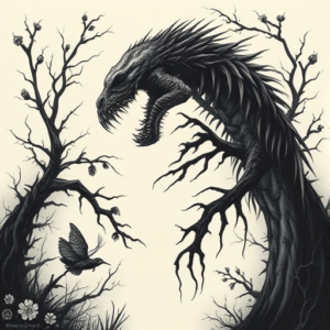 Horror Realism Nature Tattoo