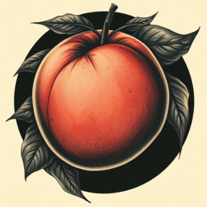 Horror Realism Peach Tattoo