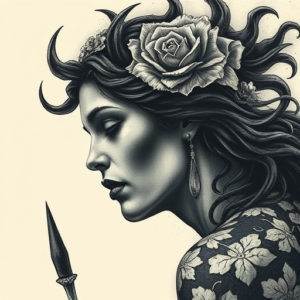 Horror Realism Persephone Tattoo