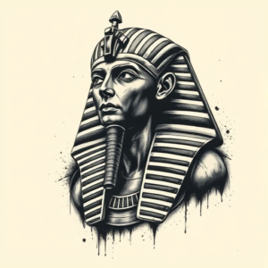 Horror Realism Pharaoh Tattoo