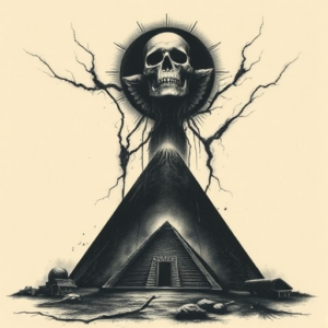 Horror Realism Pyramid Tattoo