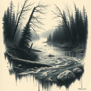 Horror Realism River Tattoo