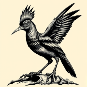 Horror Realism Roadrunner Tattoo
