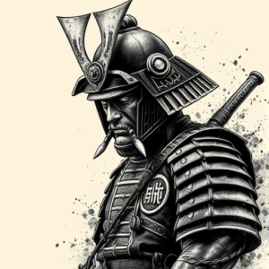 Horror Realism Samurai Tattoo