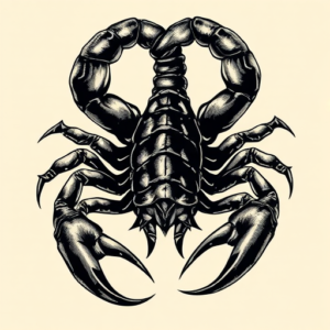 Horror Realism Scorpio Tattoo