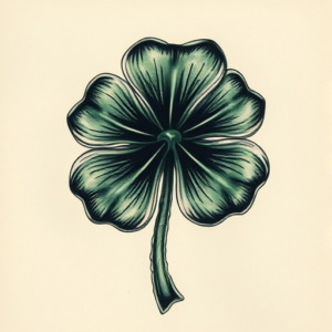 Horror Realism Shamrock Tattoo