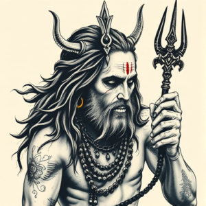 Horror Realism Shiva Tattoo