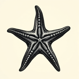 Horror Realism Starfish Tattoo