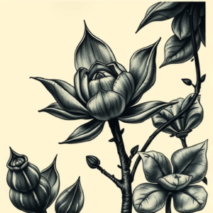 Horror Realism Succulent Tattoo