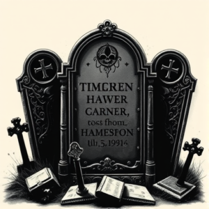 Horror Realism Tombstone Tattoo