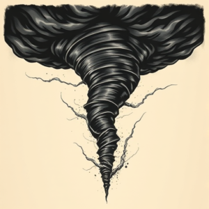 Horror Realism Tornado Tattoo