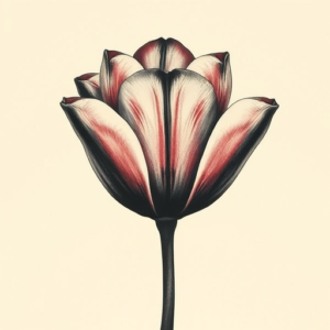Horror Realism Tulip Tattoo