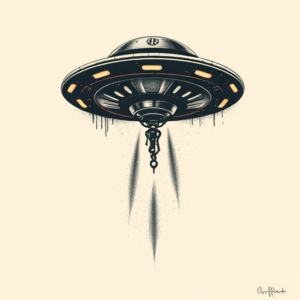 Horror Realism Ufo Tattoo