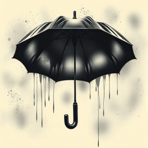 Horror Realism Umbrella Tattoo