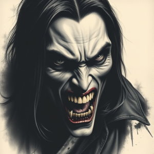 Horror Realism Vampire Tattoo