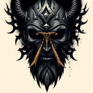 Horror Realism Viking Tattoo