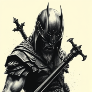 Horror Realism Warrior Tattoo