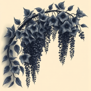 Horror Realism Wisteria Tattoo