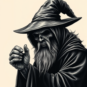 Horror Realism Wizard Tattoo