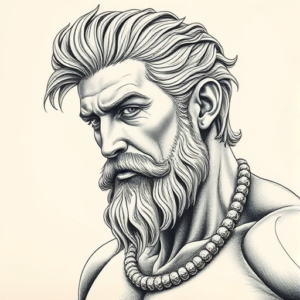 Hyper-Detailed Achilles Tattoo