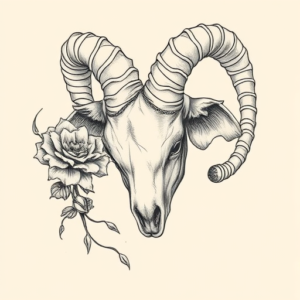 Hyper-Detailed Aries Tattoo