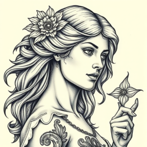 Hyper-Detailed Artemis Tattoo