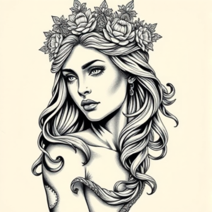 Hyper-Detailed Athena Tattoo