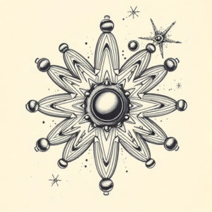 Hyper-Detailed Atomic Tattoo