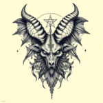 Hyper-Detailed Baphomet Tattoo