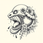 Hyper-Detailed Beach Tattoo