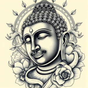 Hyper-Detailed Buddha Tattoo