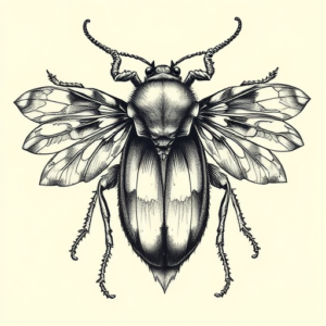 Hyper-Detailed Bug Tattoo