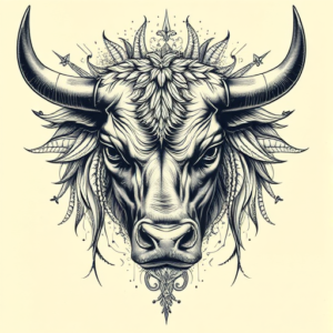 Hyper-Detailed Bull Tattoo