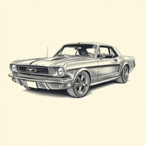 Hyper-Detailed Car Tattoo