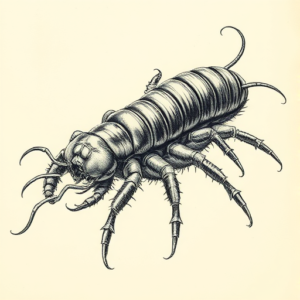 Hyper-Detailed Centipede Tattoo