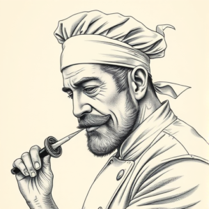 Hyper-Detailed Chef Tattoo