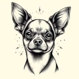 Hyper-Detailed Chihuahua Tattoo