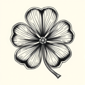 Hyper-Detailed Clover Tattoo