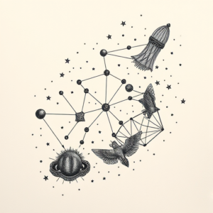 Hyper-Detailed Constellation Tattoo