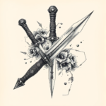 Hyper-Detailed Dagger Tattoo