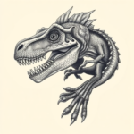 Hyper-Detailed Dinosaur Tattoo