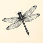 Hyper-Detailed Dragonfly Tattoo